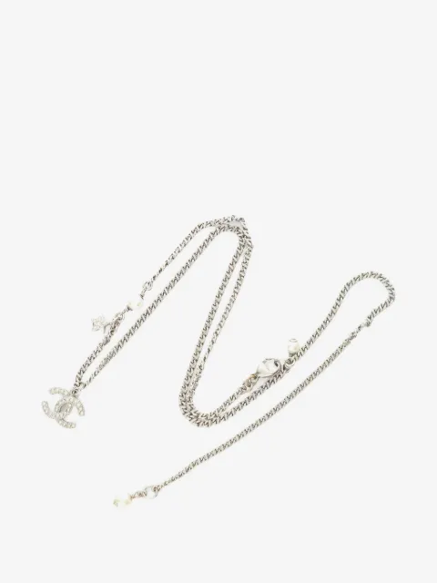 CHANEL Pre-Owned halskæde med rhinsten fra 1980'erne