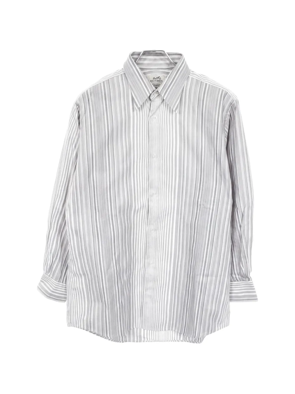 Hermès Pre-Owned Camicia a righe anni 2010 - Bianco