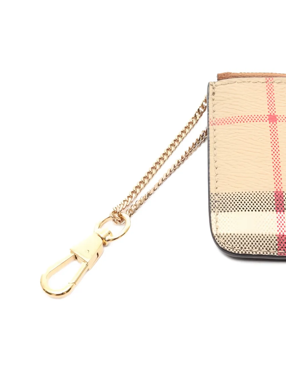  Burberry Pre-owned Check Leather Coin Purse - Neutrals 