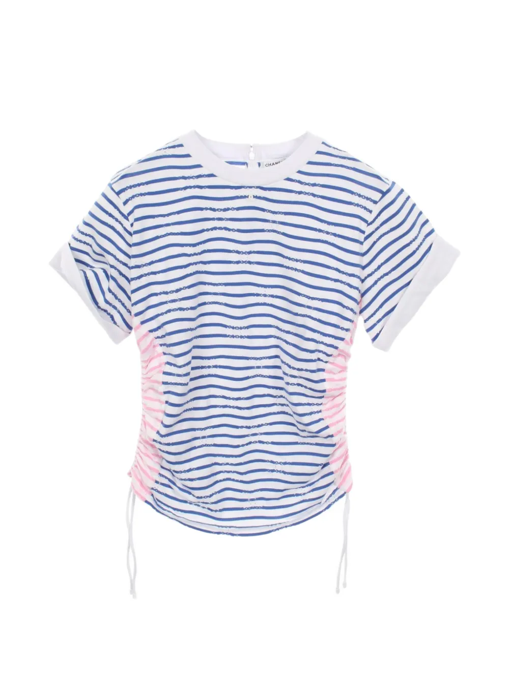 CHANEL Pre-Owned 1986-1988 striped T-shirt - Bianco