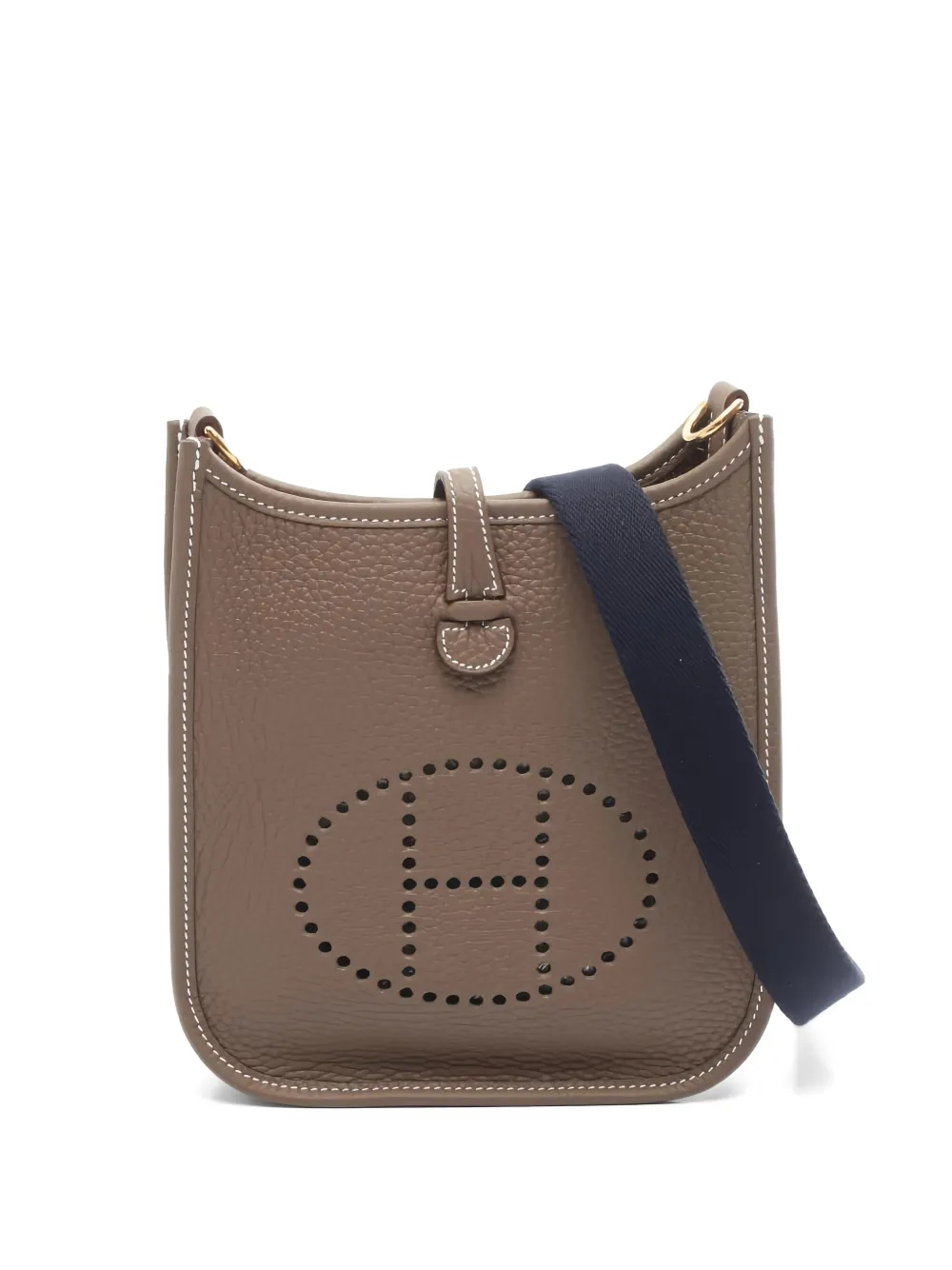 Hermès Pre-Owned 2025 Neo Evelyn TPM leather shoulder bag - Marrone