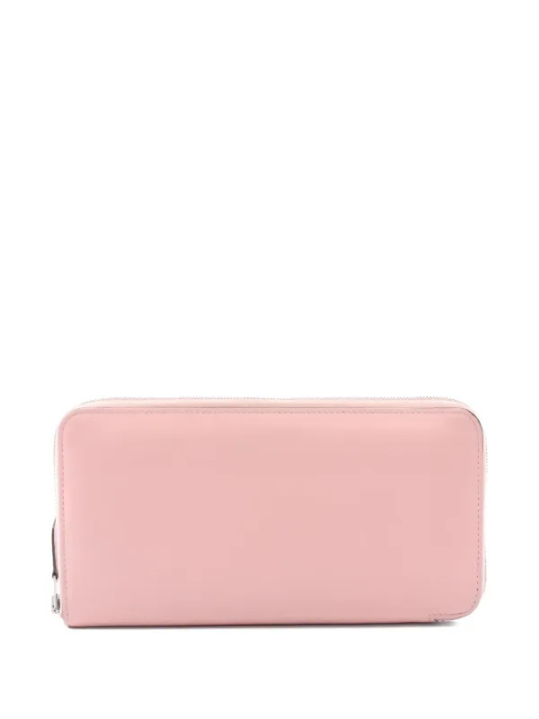 Hermès Pre-owned 2015 Azap Long Rose Sakura Sikkim Leather Wallet in Pink