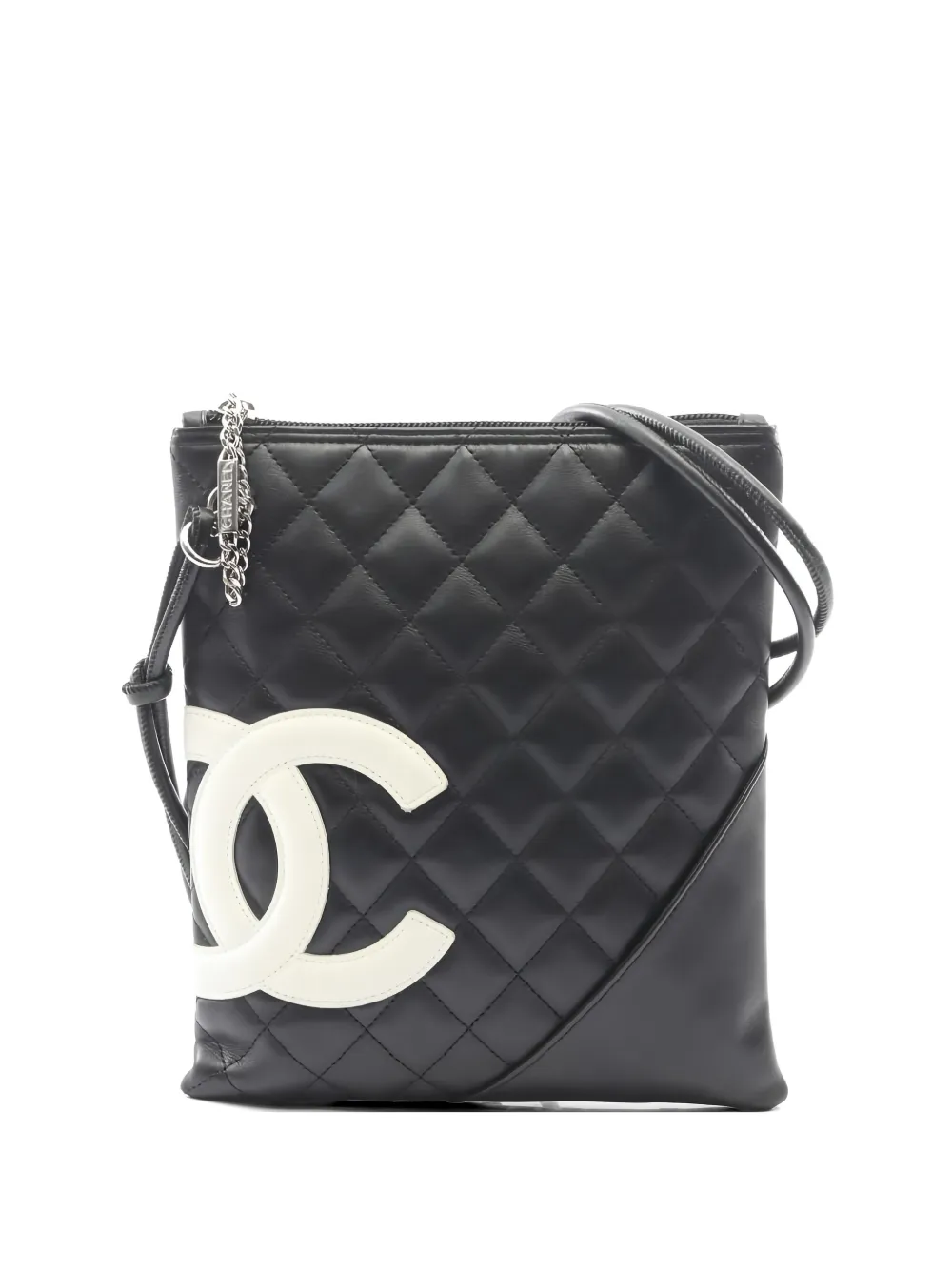 CHANEL Pre-Owned 2005 small Cambon Line quilted-leather shoulder bag - Nero