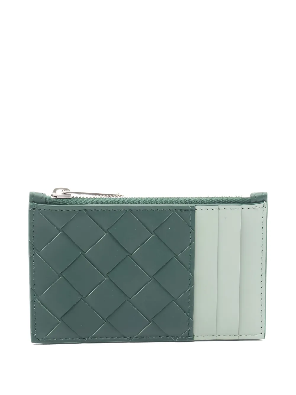 Bottega Veneta Pre-Owned 2020s intrecciato leather wallet - Verde