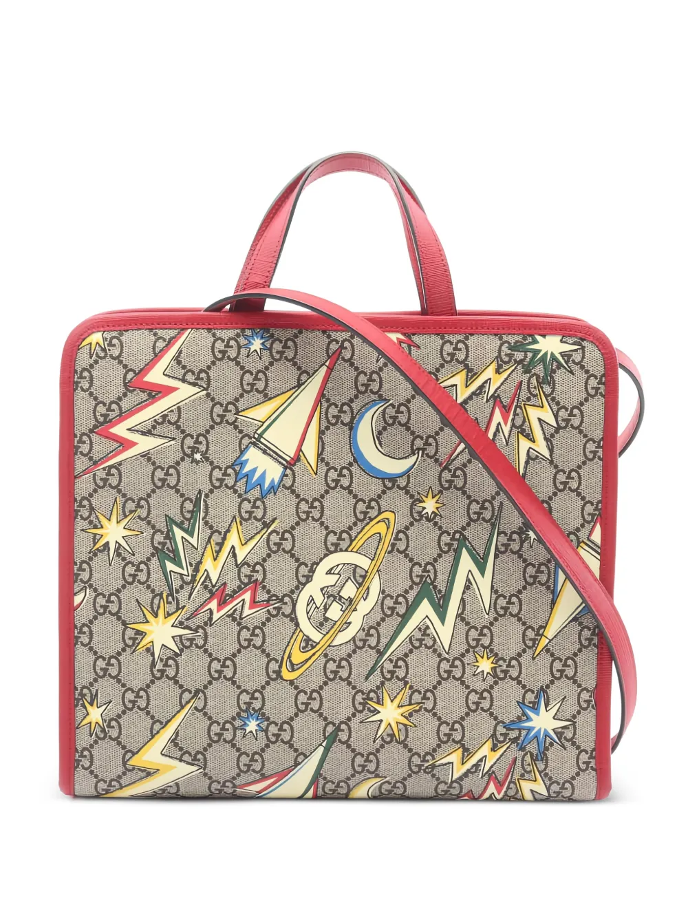 Gucci Pre-Owned Space print tote bag - Toni neutri
