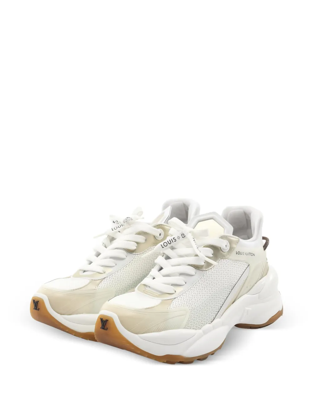 Louis Vuitton Pre-Owned 2022 Run 55 lace-up fastening sneakers - Weiß