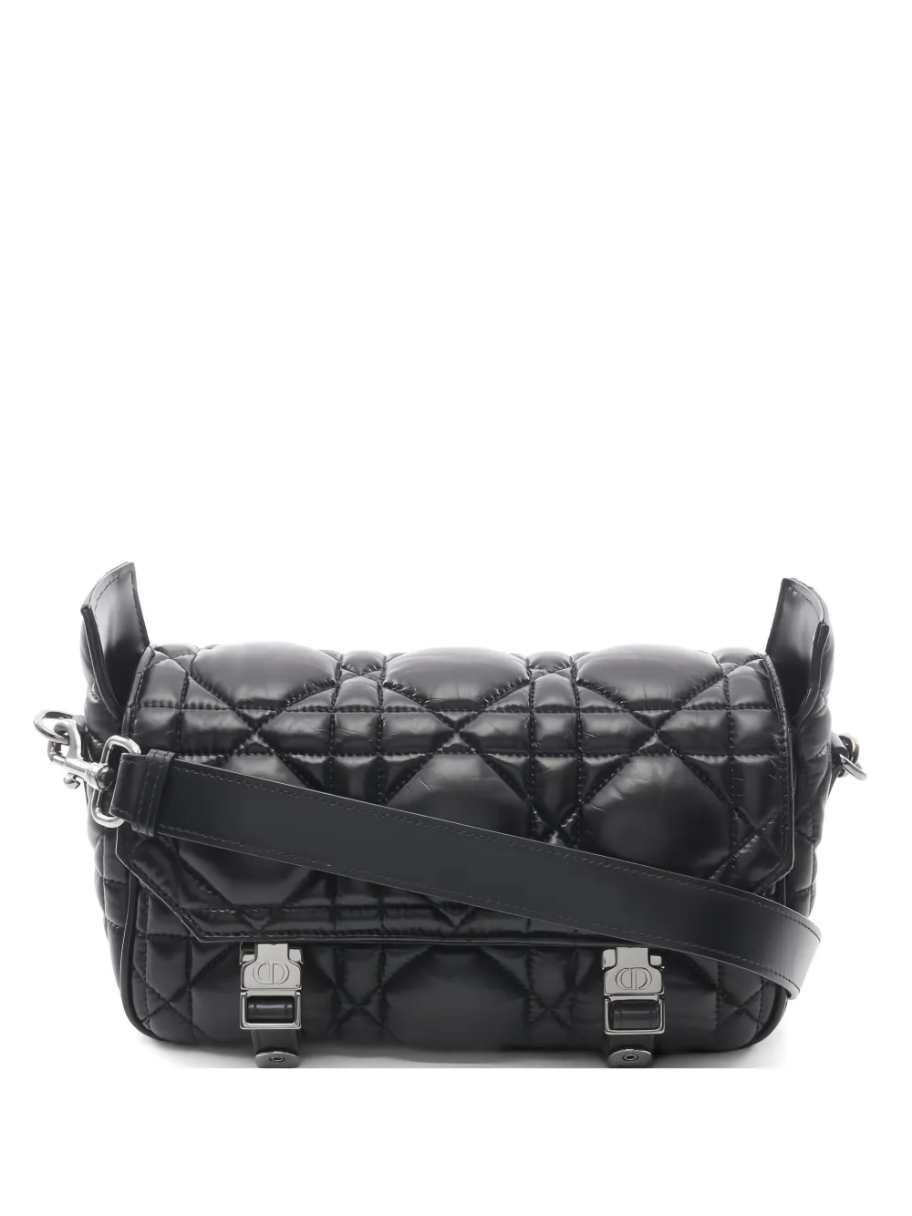 Christian Dior Pre-Owned 2010s small Macrocannage shoulder bag - Black