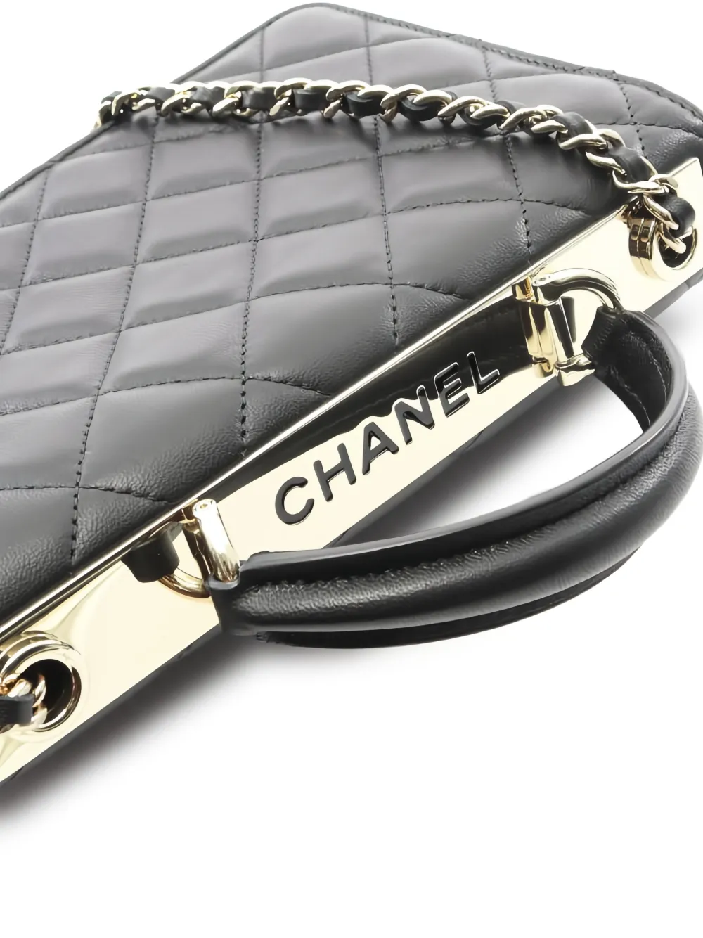 2021 Trendy Cc Quilted Chain Wallet