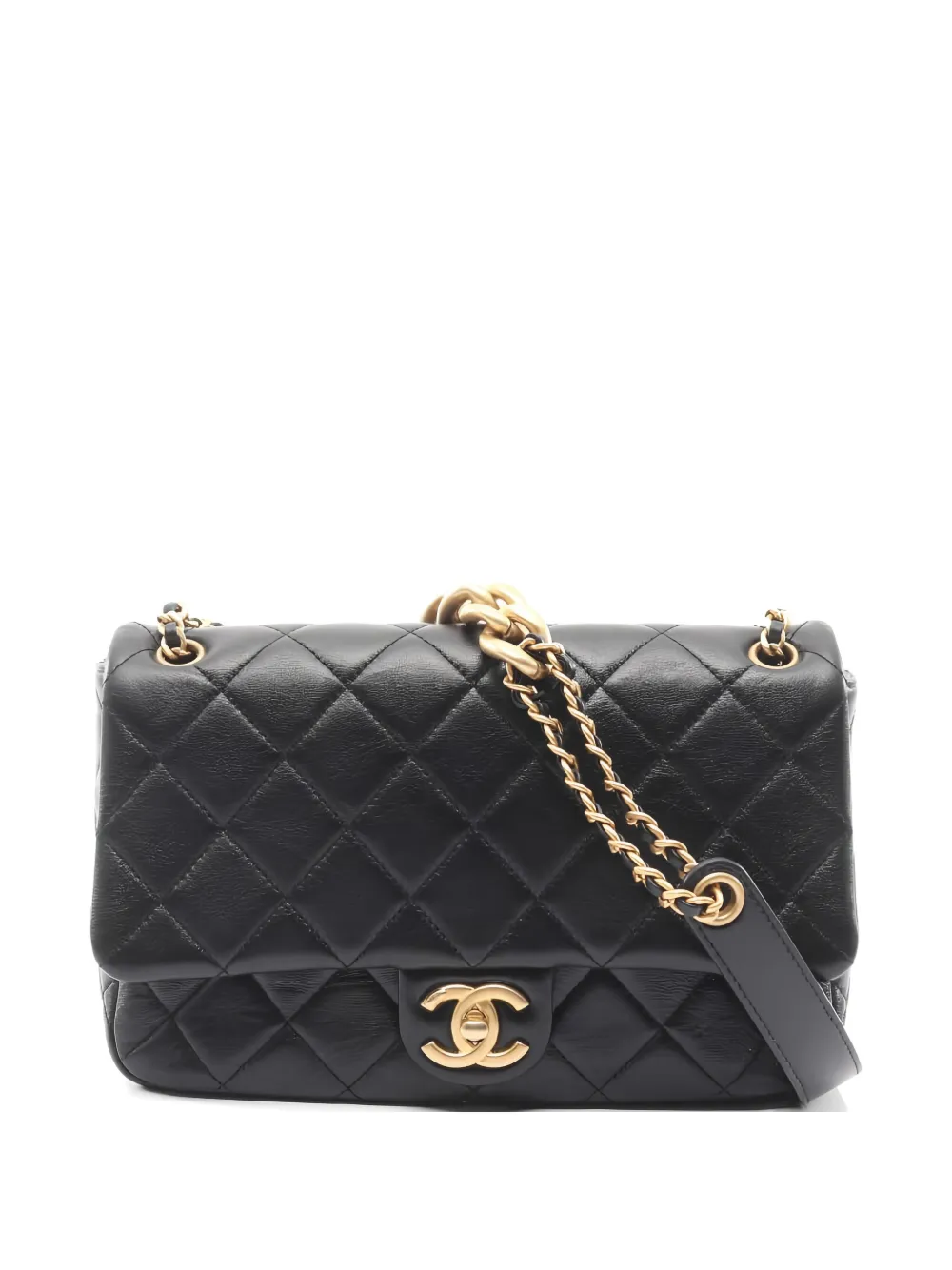 CHANEL Pre-Owned 2021 chain leather crossbody bag - Nero