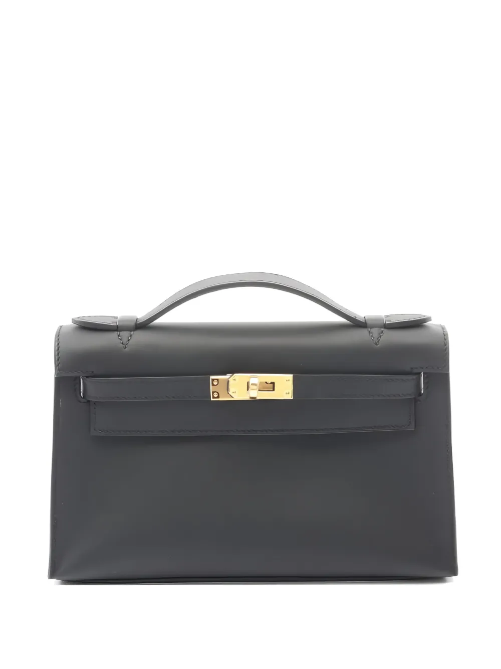 Hermès Pre-Owned Borsa mini Pochette Kelly 2025 - Nero