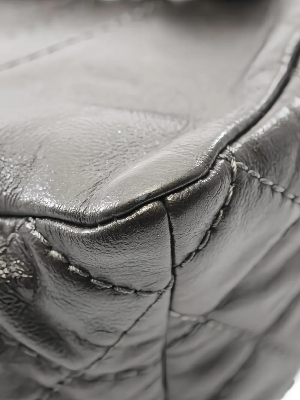 Chanel Pre-owned 2015-2016 Matelasse Calfskin Backpack in Grey, view 5