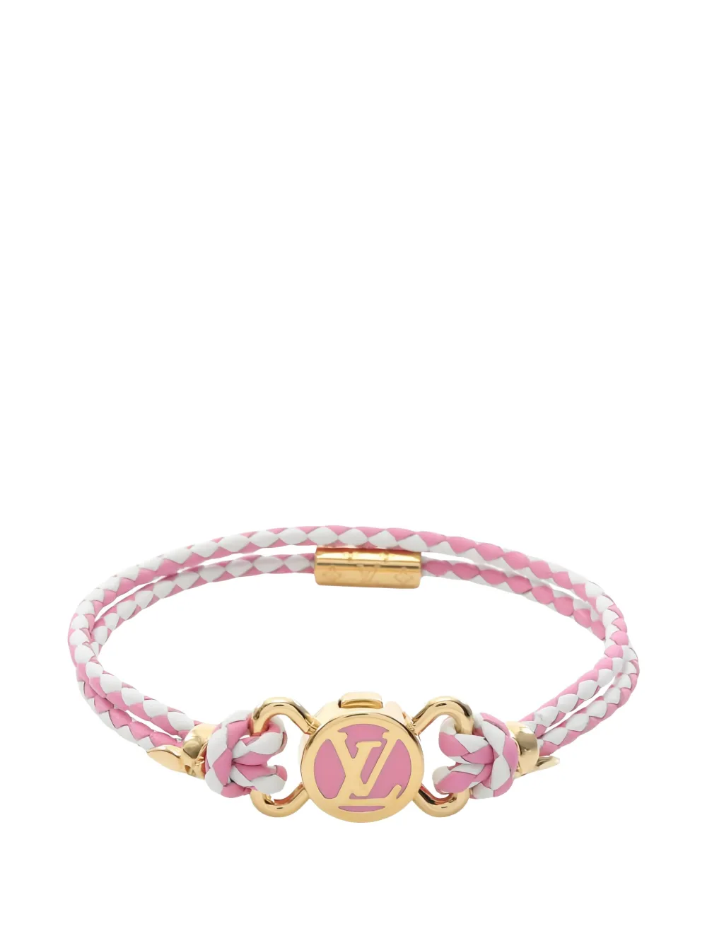 Louis Vuitton Pre-Owned 2024 LV Clic It leather bracelet - Oro