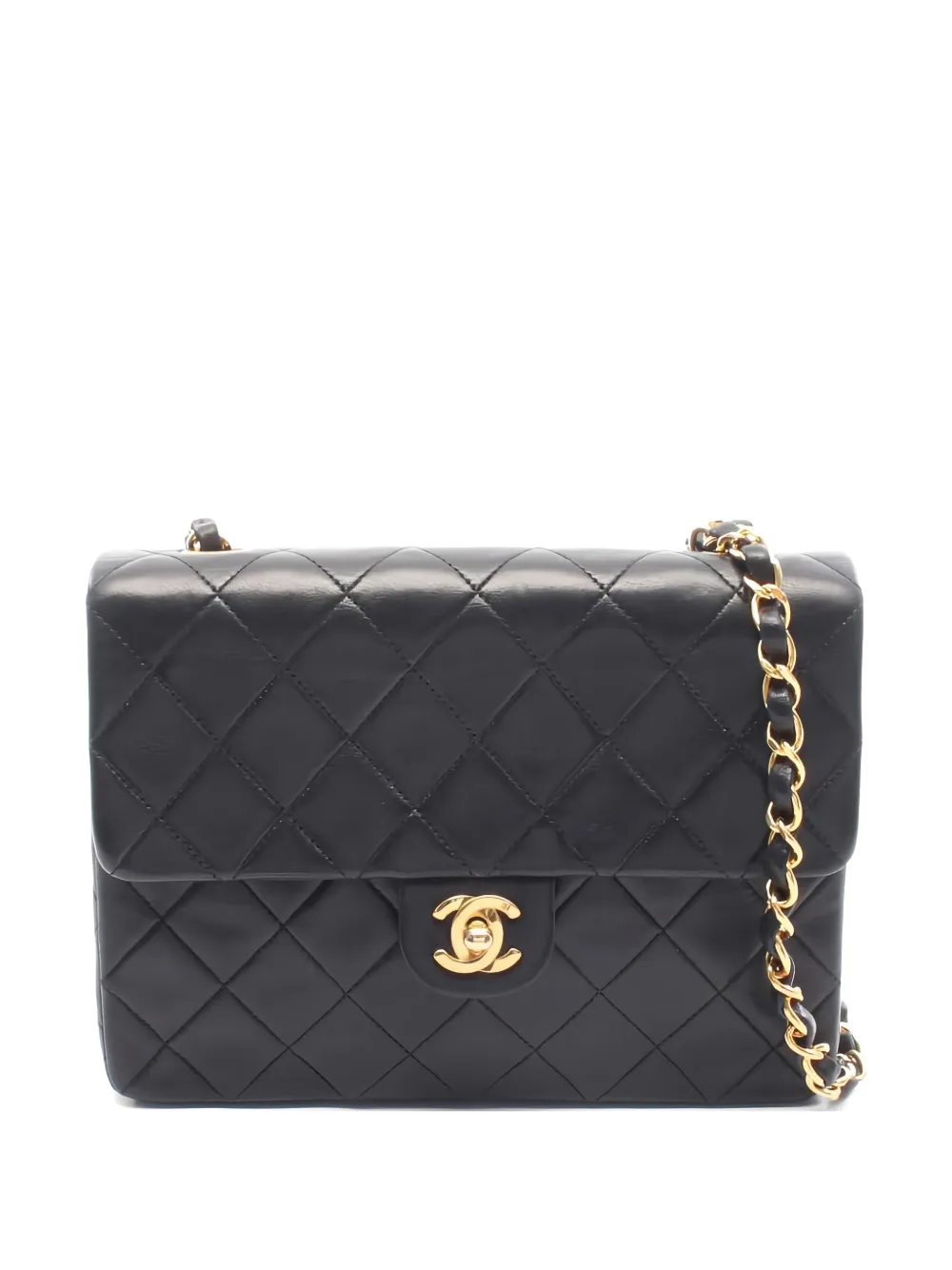 CHANEL Pre-Owned 1991-1994 20 matelasse chain-link mini bag - Nero