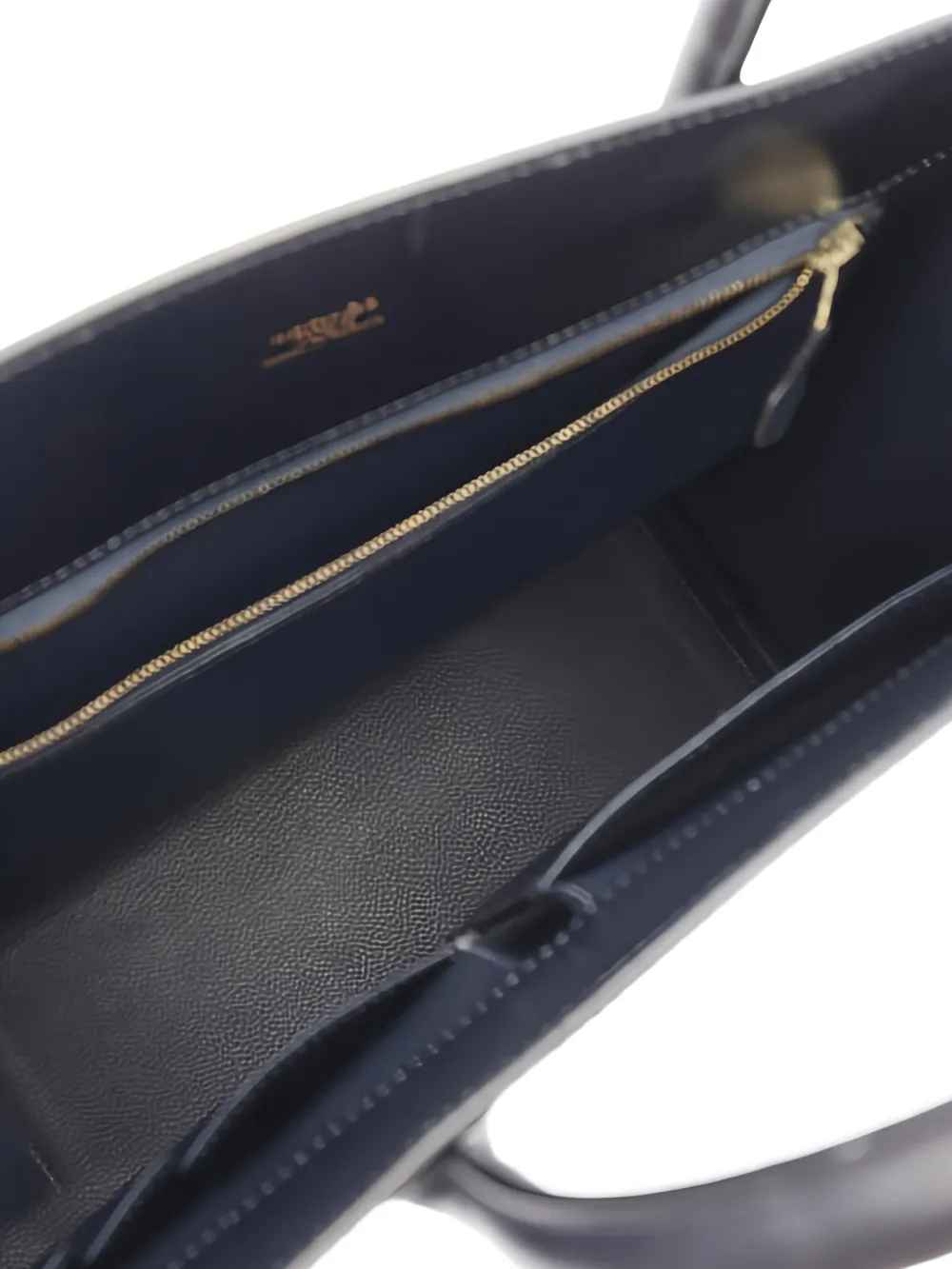 2003 White Bus Top-Handle Leather Handbag