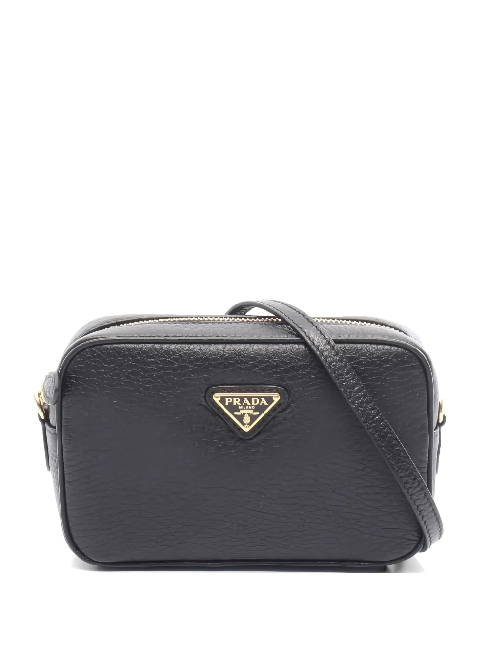 Prada Pre-Owned 2020's triangle logo shoulder bag - Nero