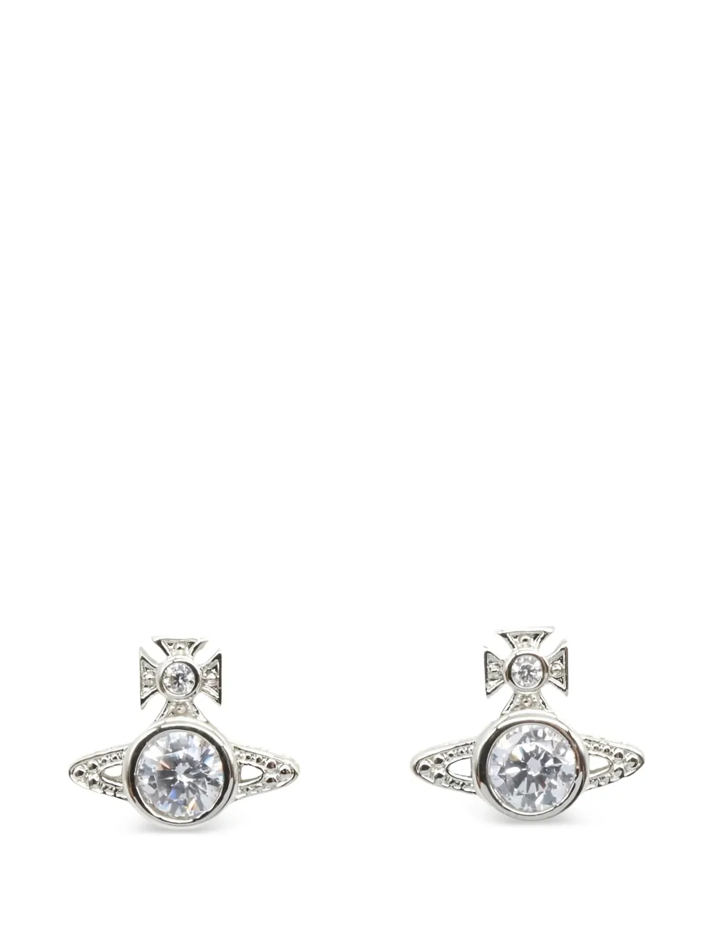 Vivienne Westwood Pre-Owned Orecchini Orb anni 2000 - Argento