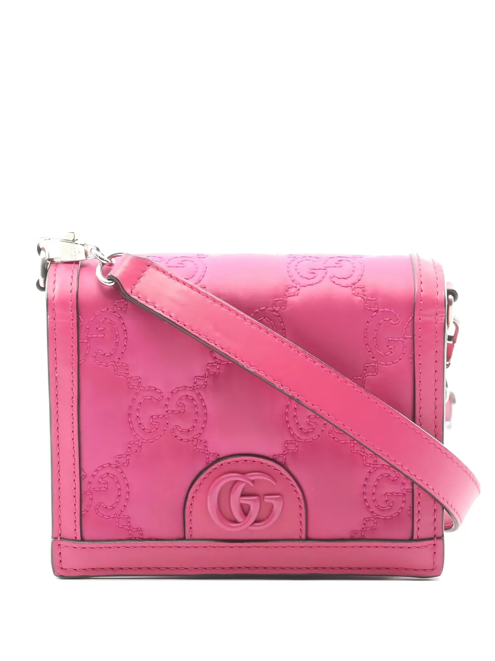 Gucci Pre-Owned 2010s matelassé leather mini bag - Rosa