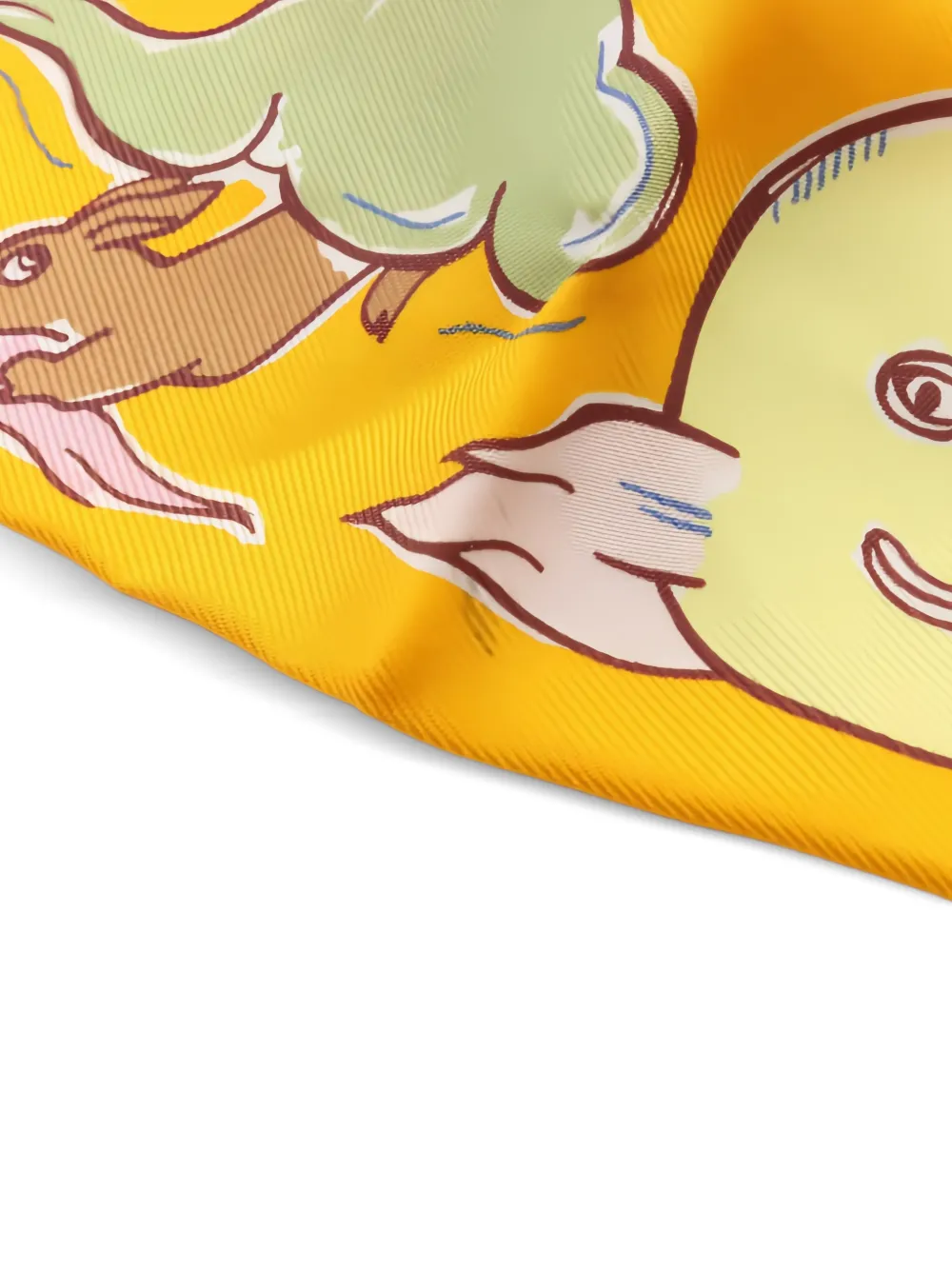 2010s Mille Et Un Lapins Printed Scarf