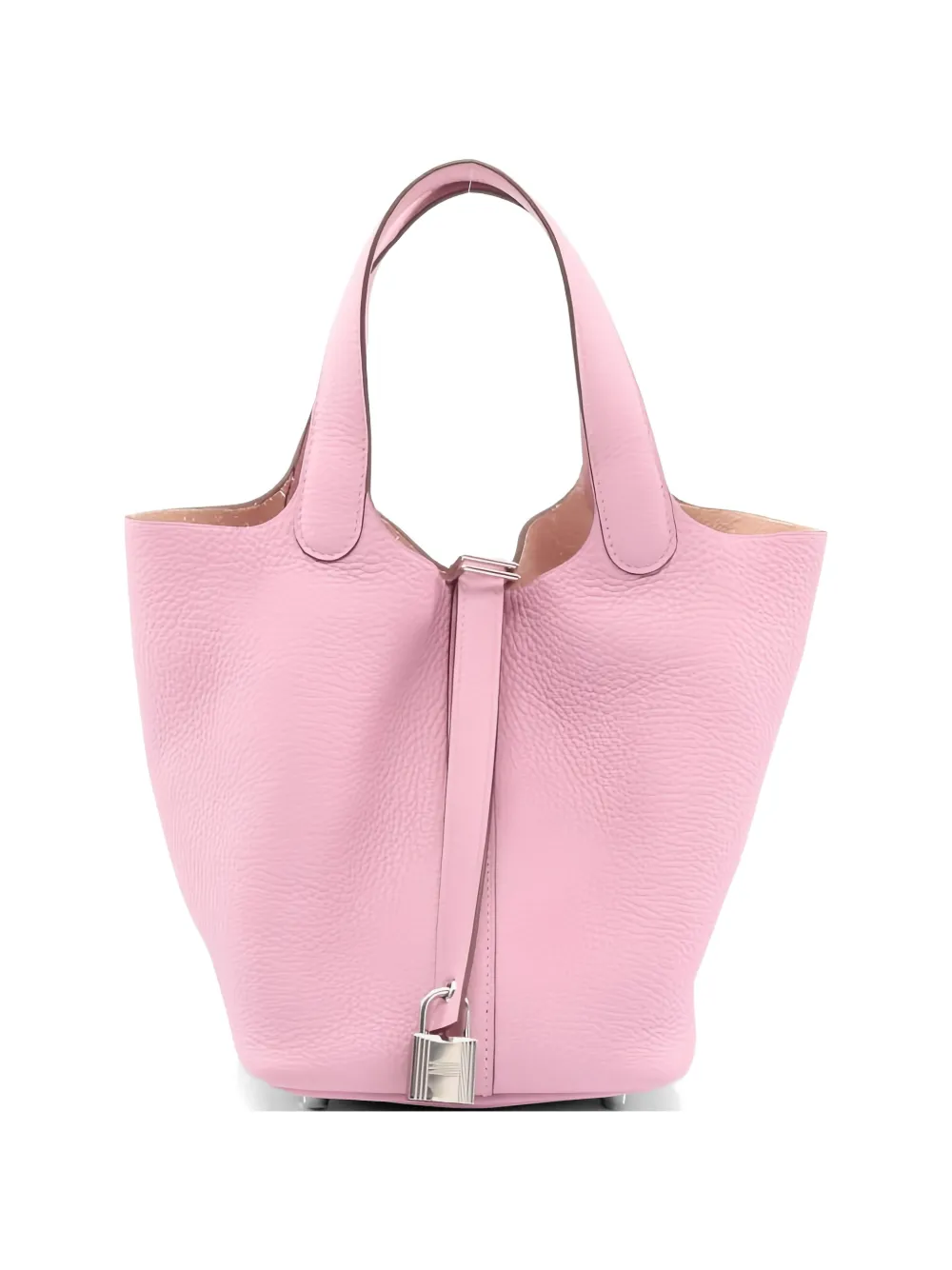 Hermès Pre-Owned 2022 PM Picotin 18 Lock leather lock shoulder bag - Rosa