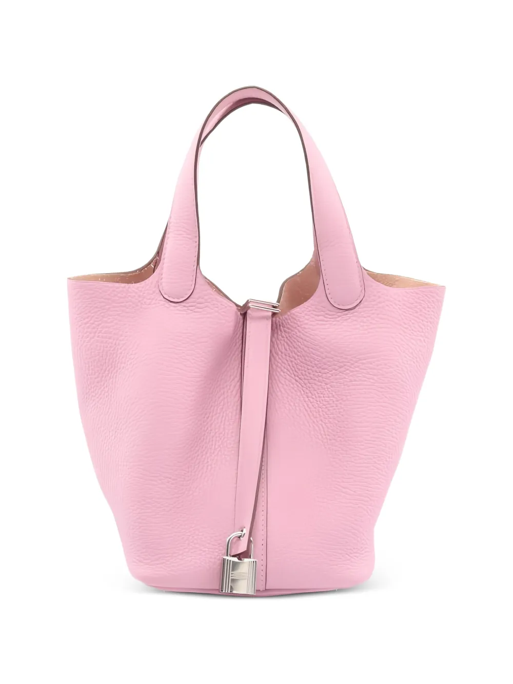 Hermès Pre-Owned 2022 PM Picotin 18 Lock leather lock shoulder bag - Rosa