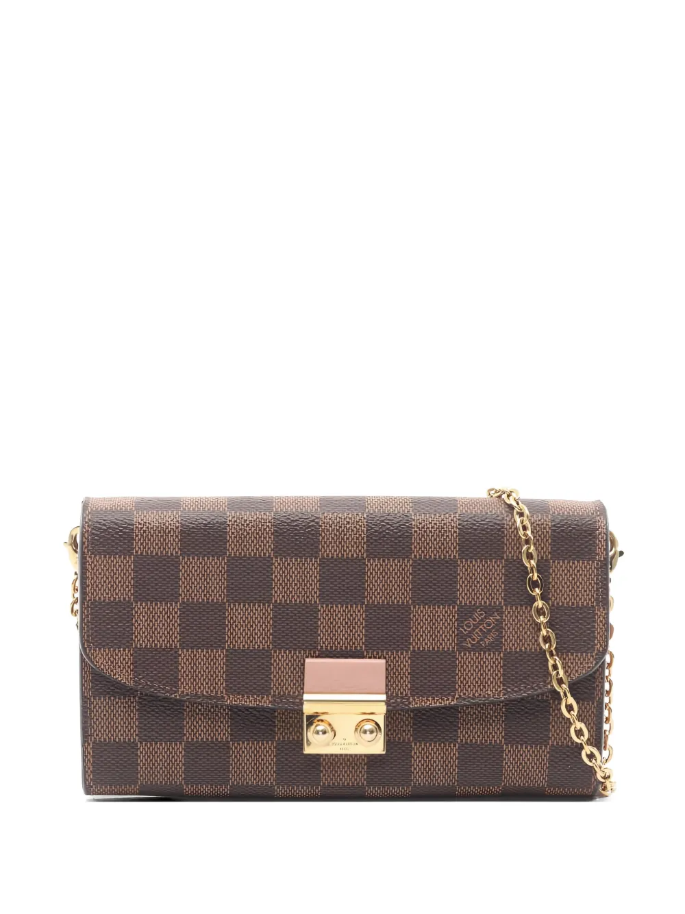 Louis Vuitton Pre-Owned Portafoglio Croisette con catena 2019 - Marrone