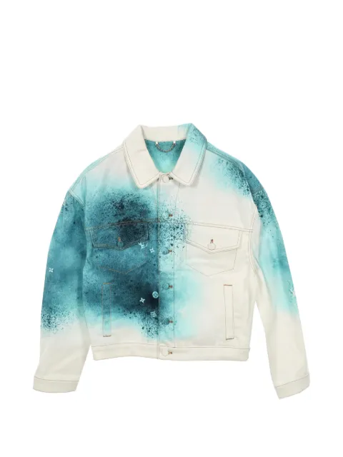 Louis Vuitton Pre-Owned 1910s spray-effect denim jacket