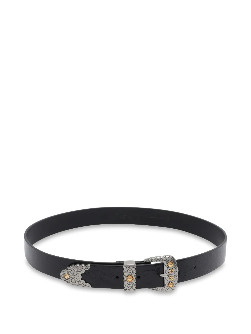PINKO buckle-fastening leather belt - Nero