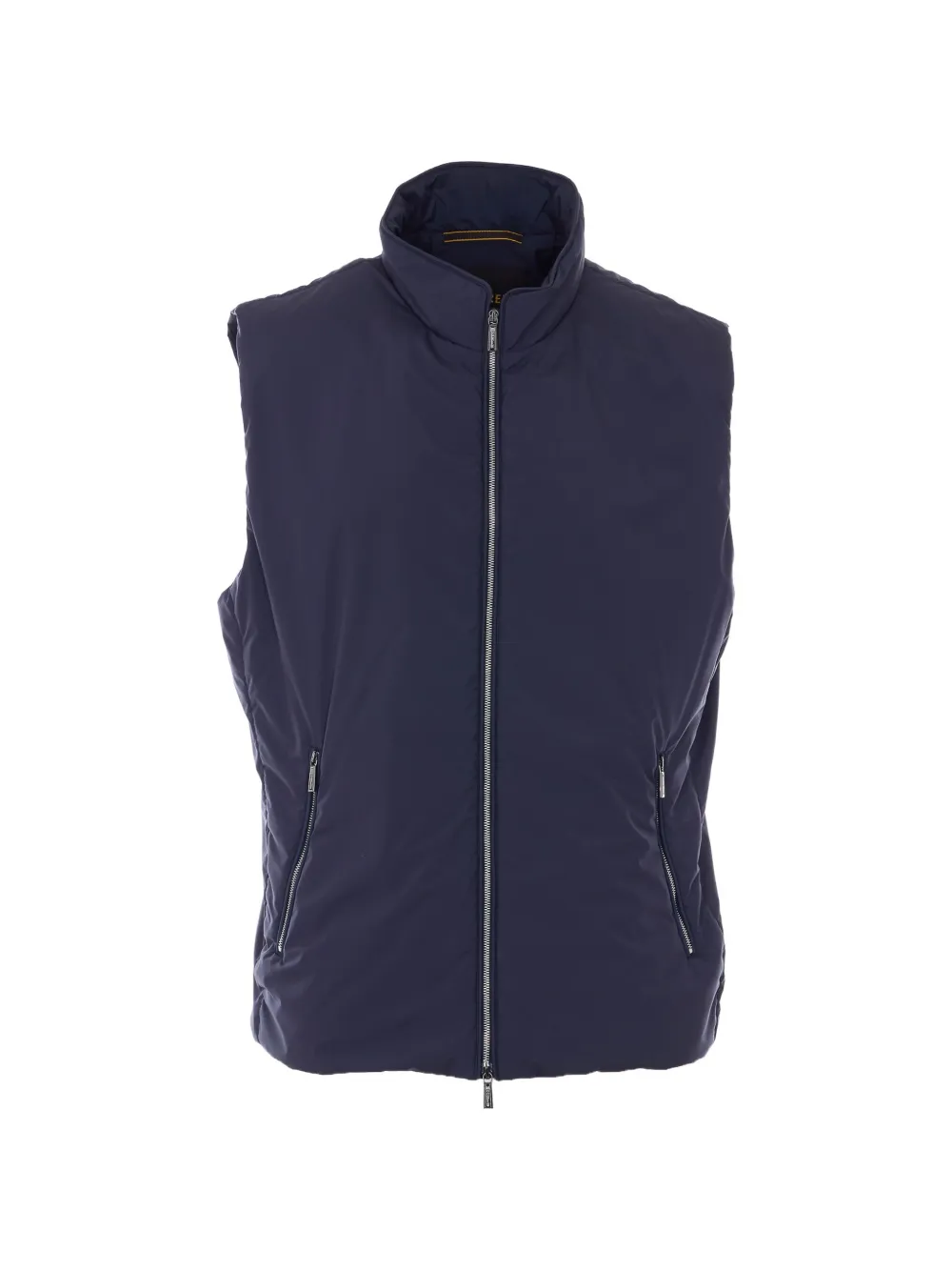 Moorer zip sleeveless vest - Blu