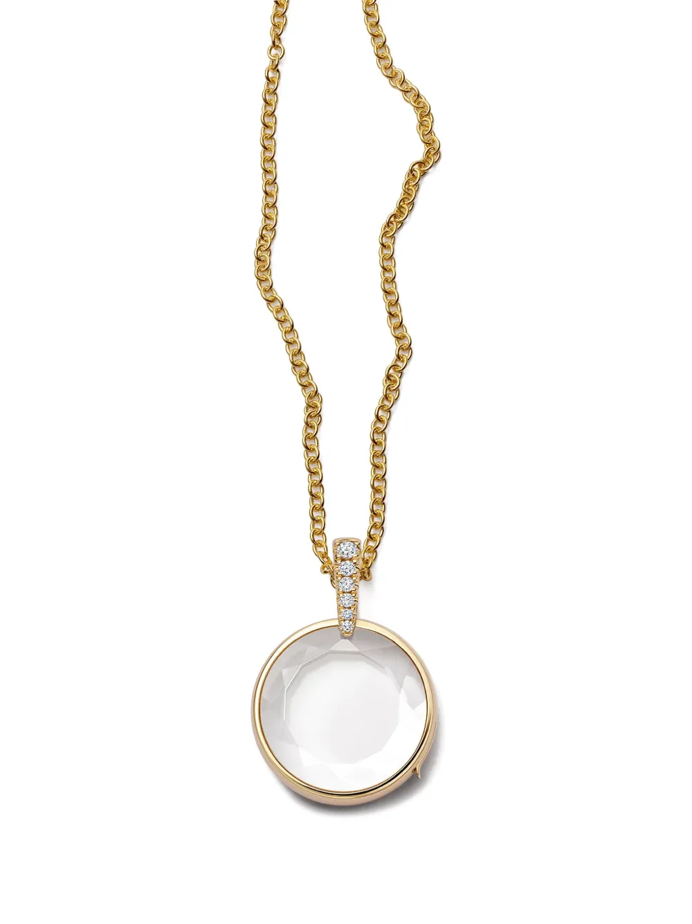 Loquet Lyra locket diamond necklace - Oro