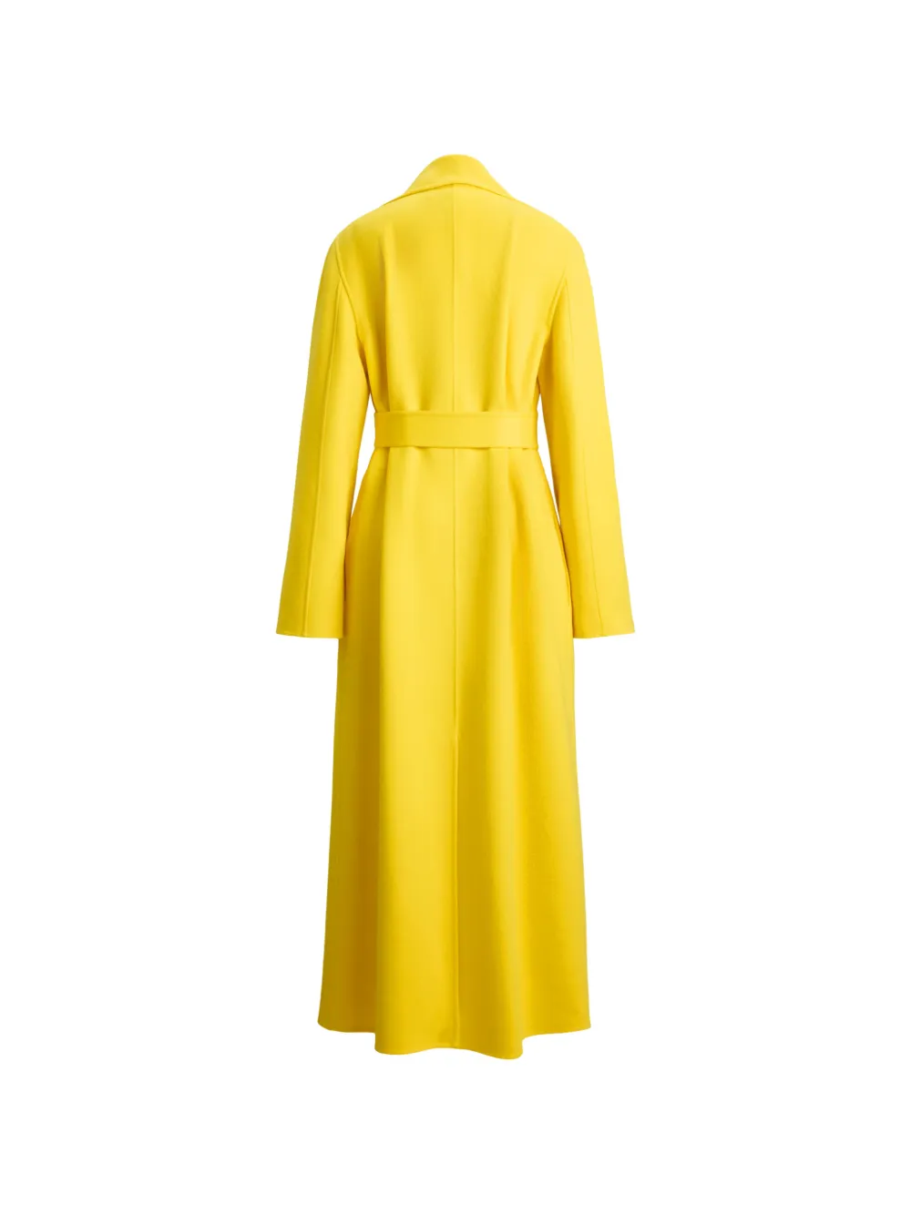 Ralph Lauren Collection Micaela kasjmier jas met ceintuur Geel