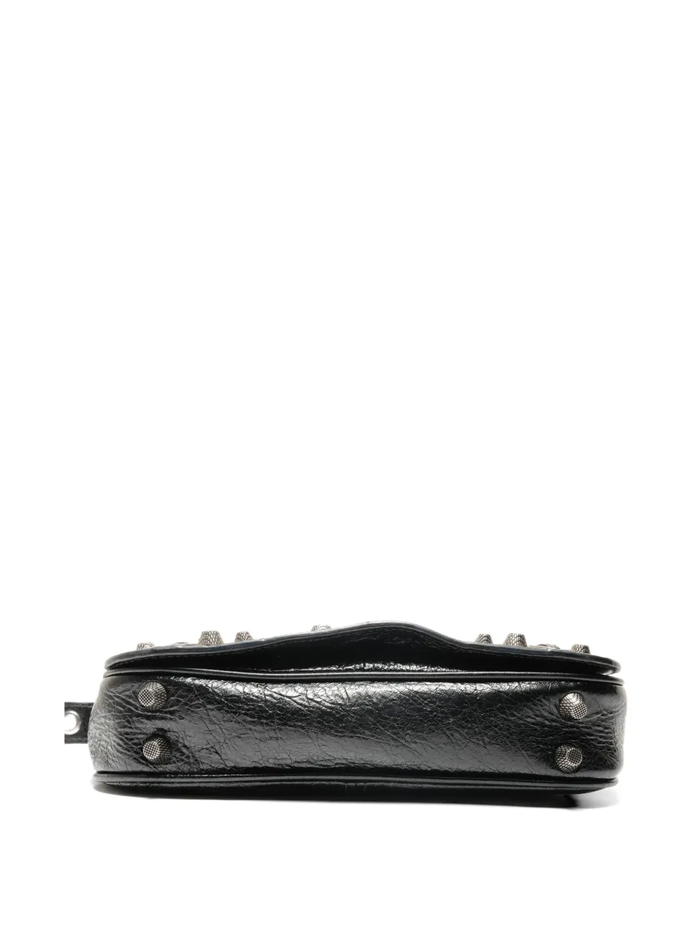  Balenciaga Pre-owned 2020-2025 Xs Le Cagoule Studded Leather Shoulder Bag - Black 