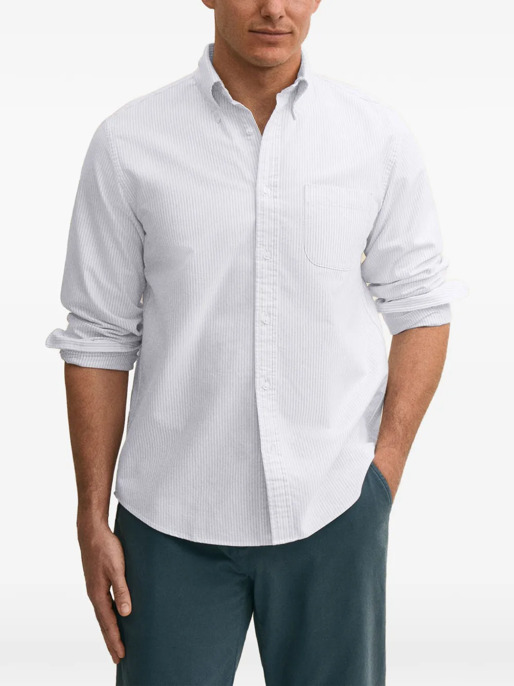 Brooks Brothers Button-down Oxford overhemd Wit