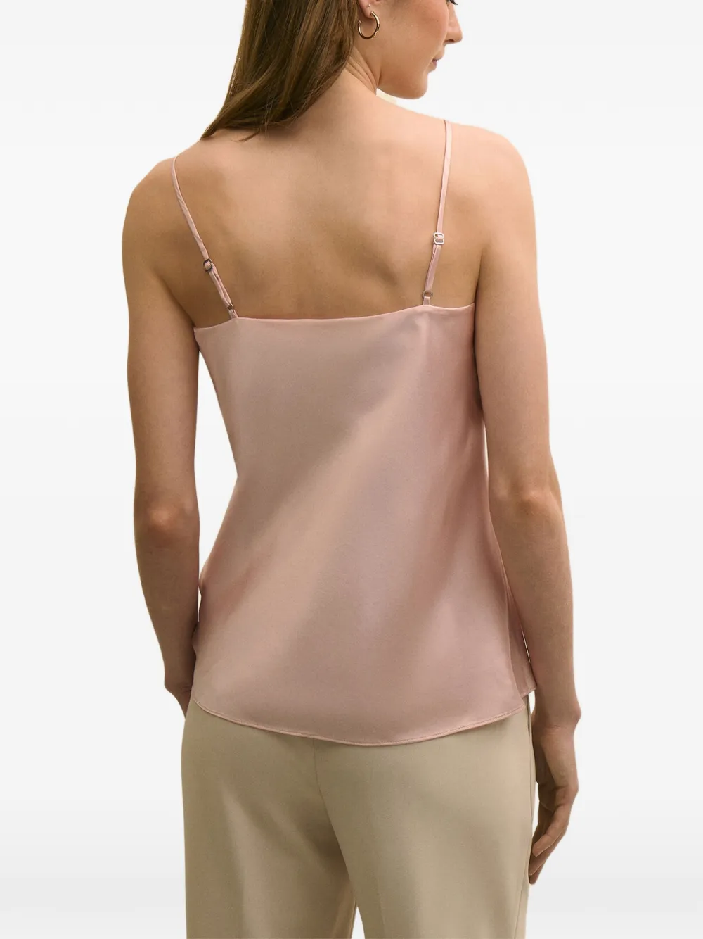 Brooks Brothers Top met verstelbare bandjes en V-hals Roze