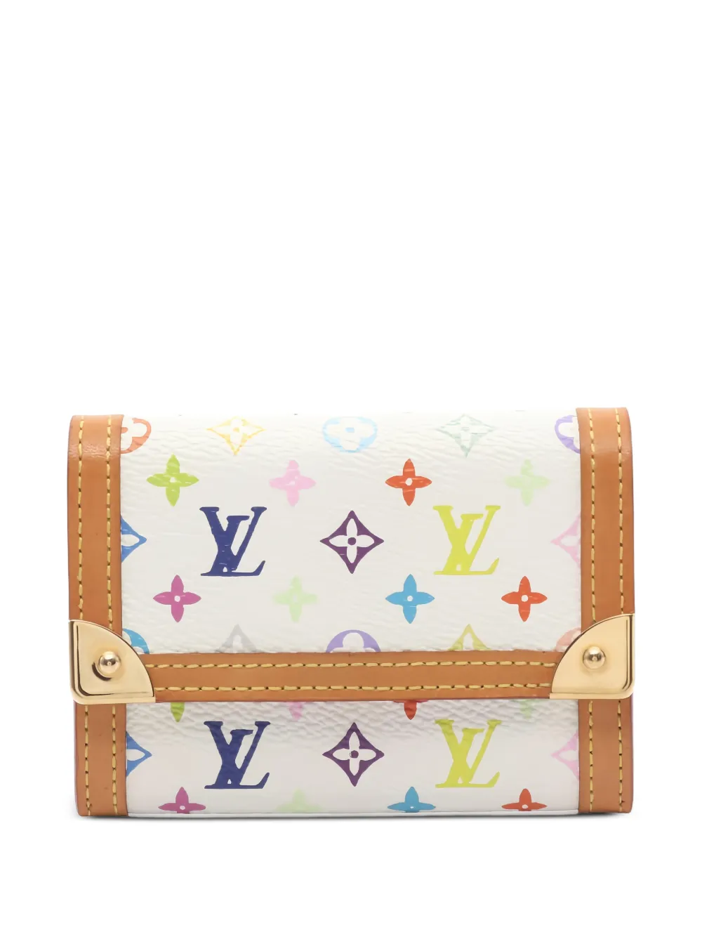 Louis Vuitton Pre-Owned 2003 x Takashi Murakami Plat coin purse - Bianco
