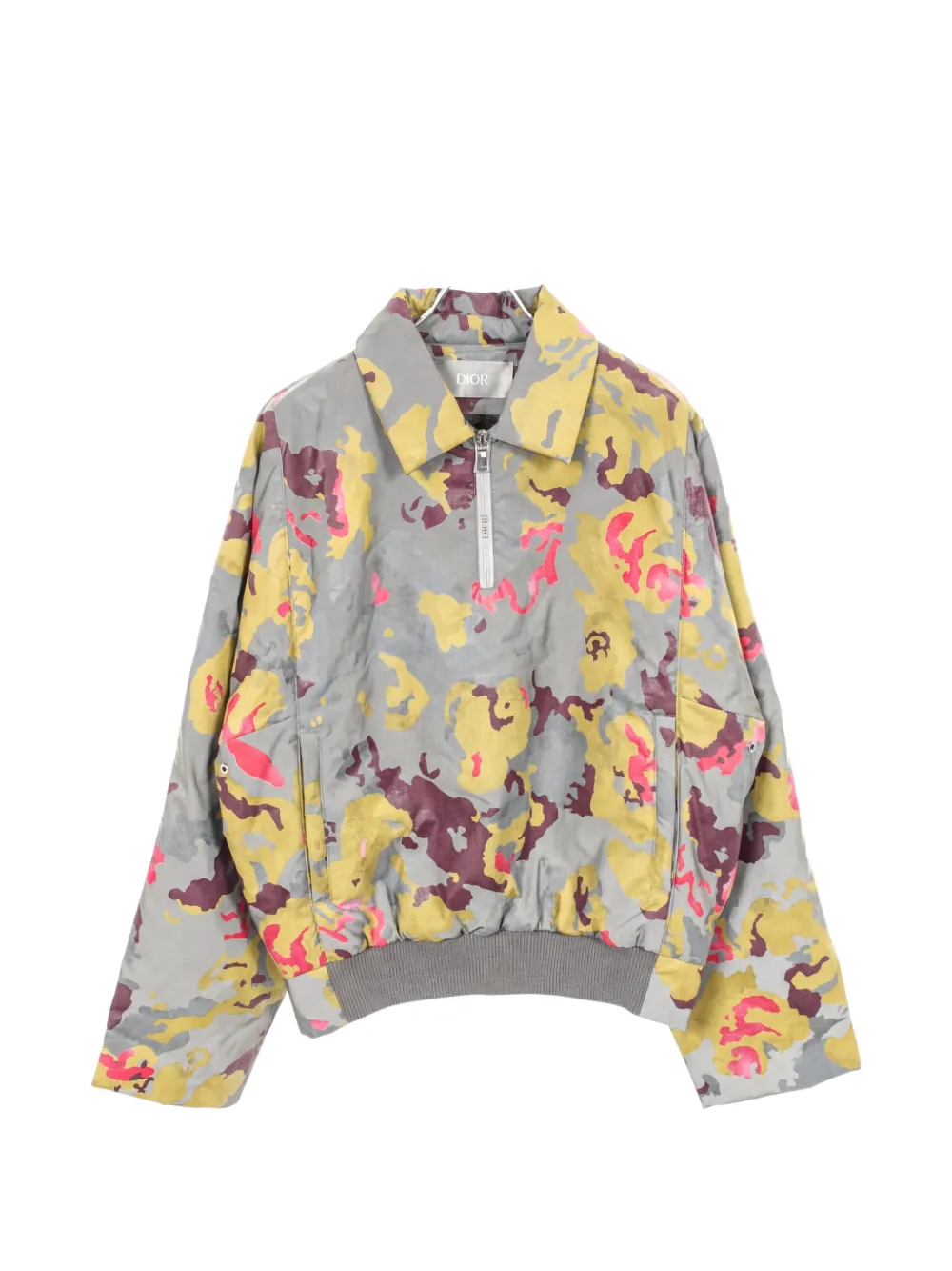 Christian Dior Pre-Owned Reflektierende Jacke mit Camouflage-Print - Grau