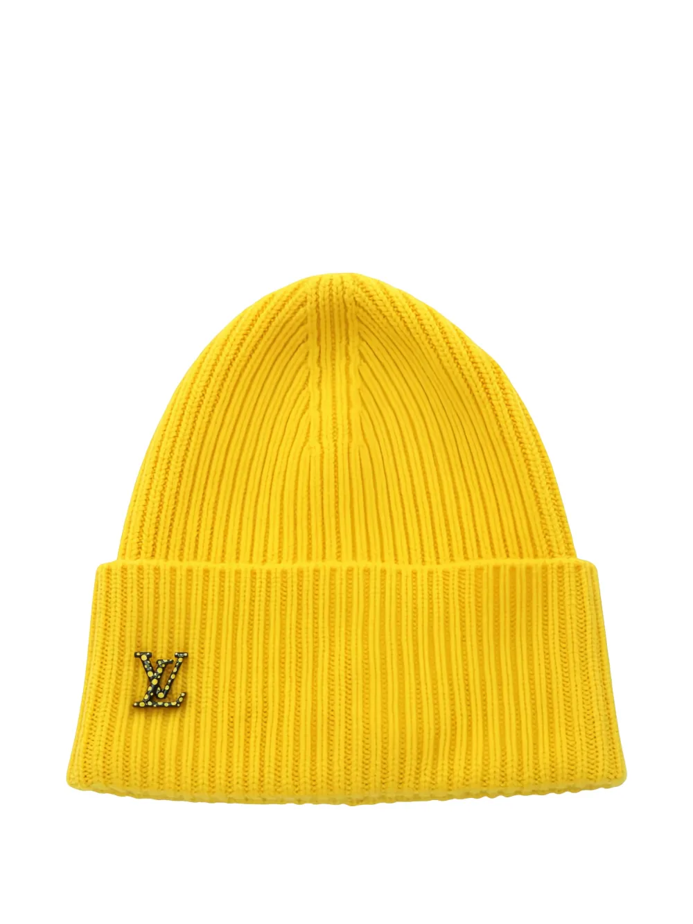 Louis Vuitton Pre-Owned 2022 x Yayoi Kusama logo beanie - Giallo