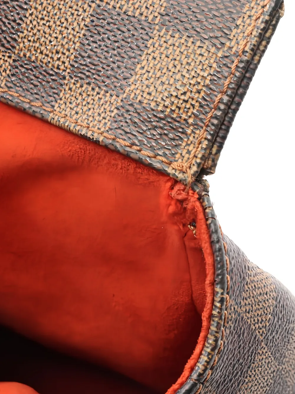 1999 Chequered Leather Tote Bag