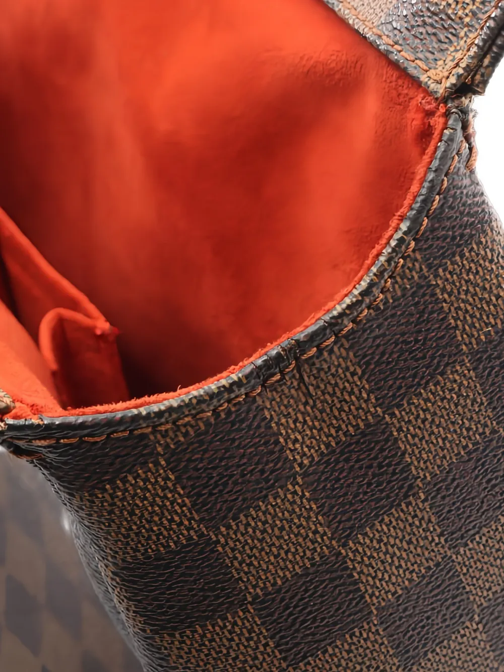 1999 Chequered Leather Tote Bag