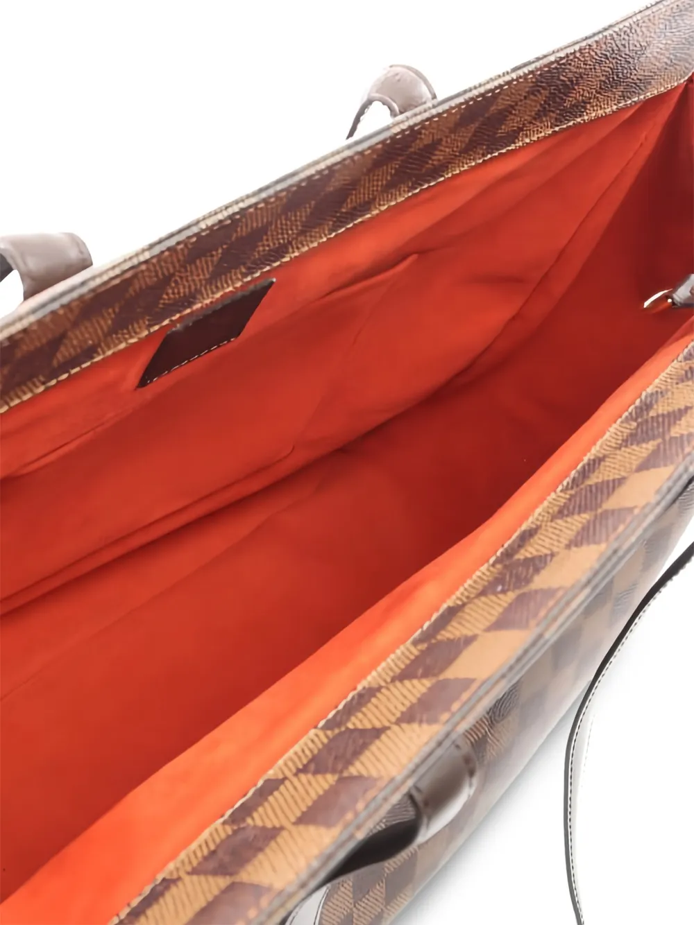 1999 Chequered Leather Tote Bag
