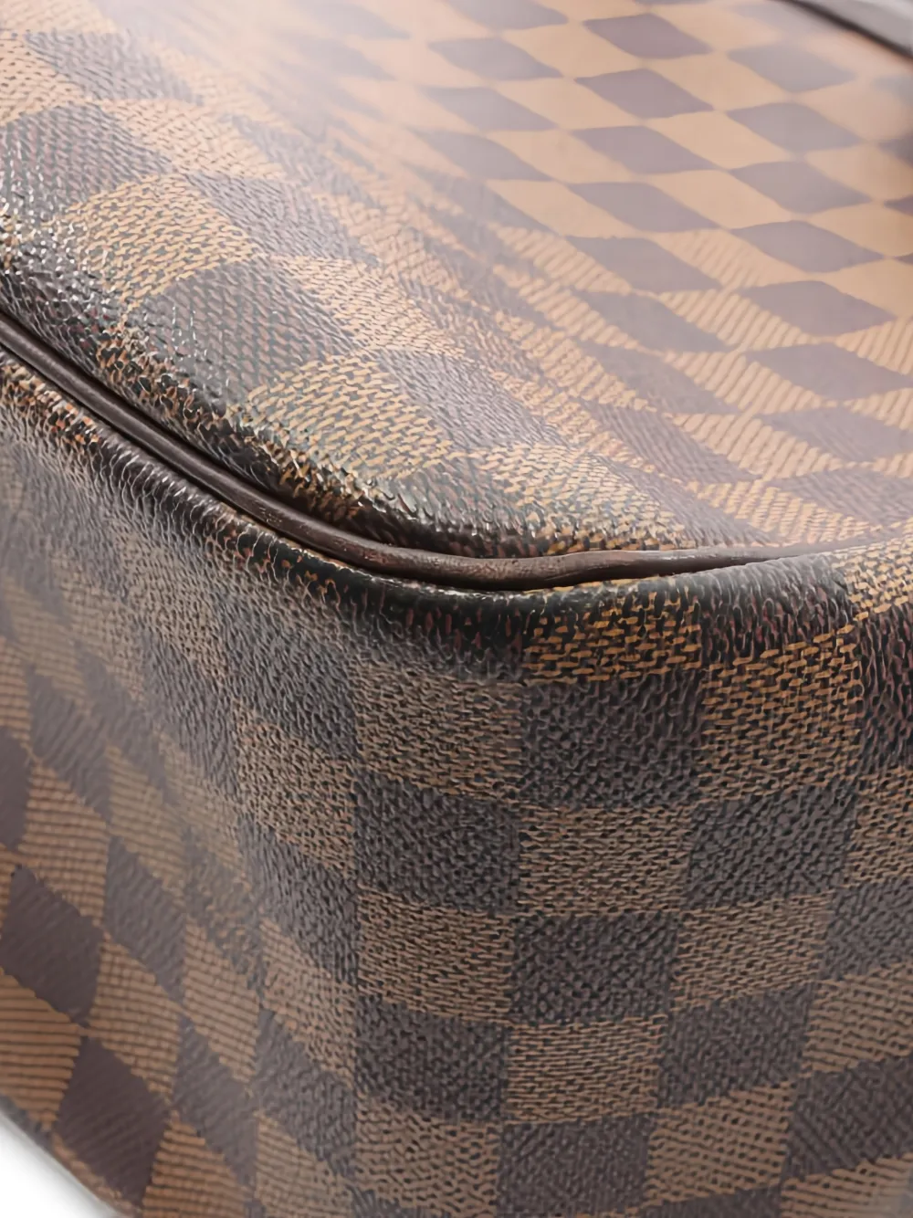 1999 Chequered Leather Tote Bag