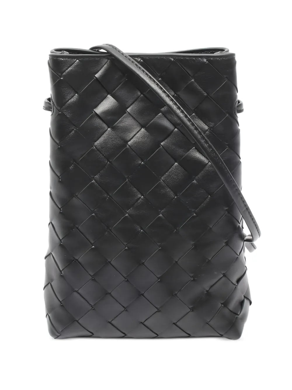 Bottega Veneta Pre-Owned 2000s mini Intrecciato leather shoulder bag - Nero