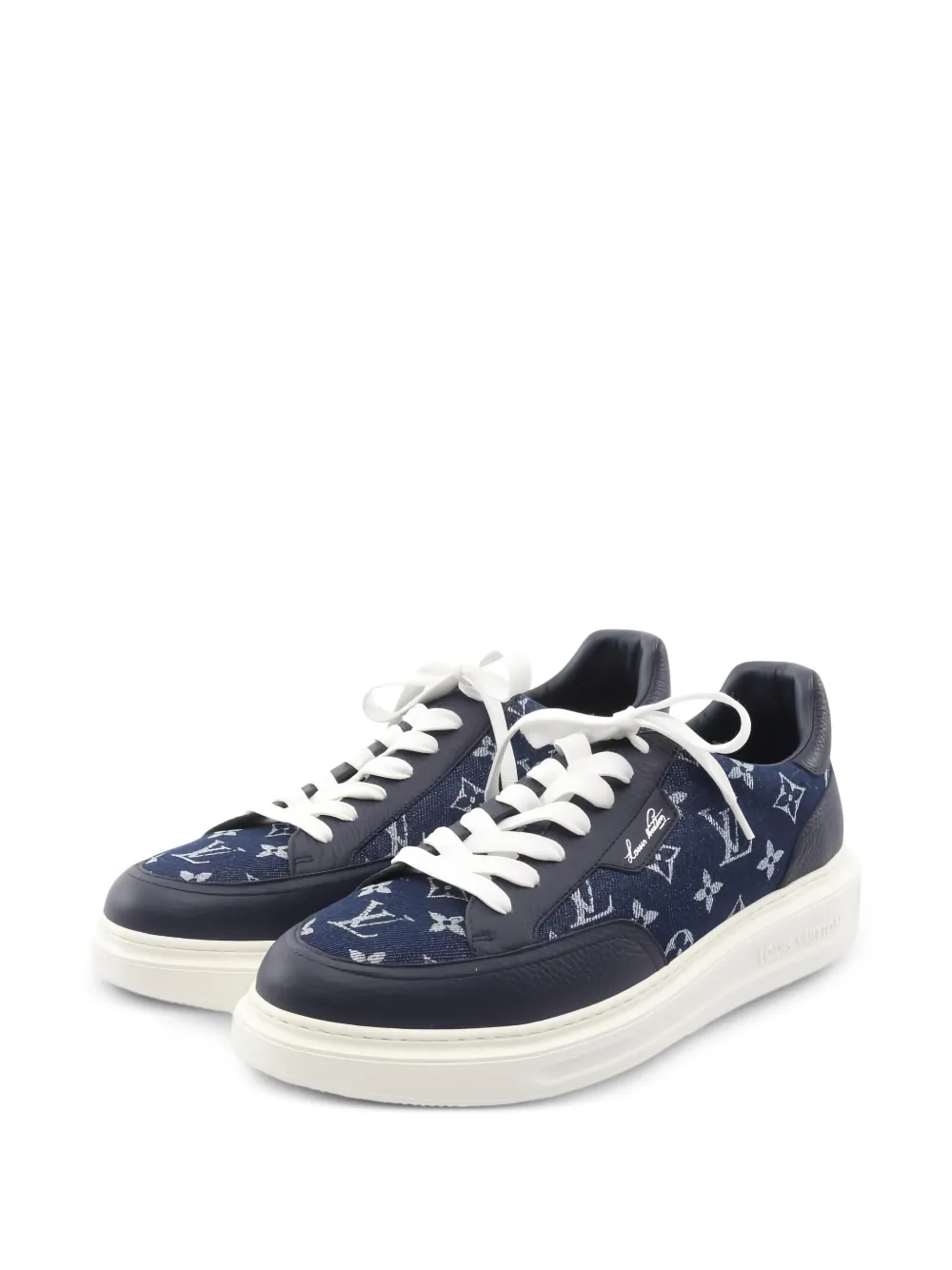 Louis Vuitton Pre-Owned 2025 monogram leather sneakers - Blu
