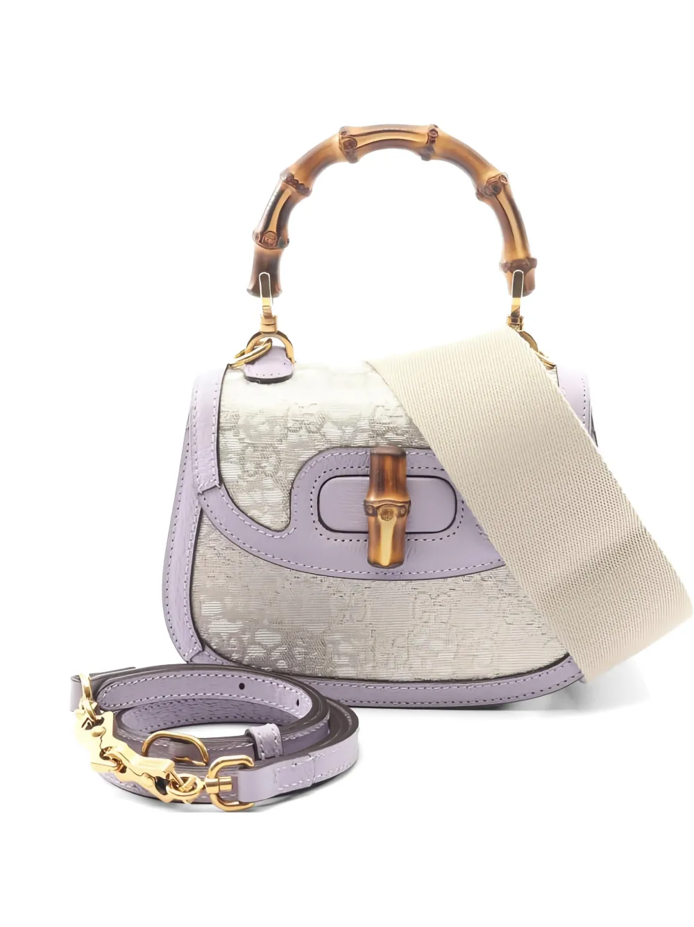 Gucci Pre-Owned 1947 mini Bamboo tote bag - Toni neutri