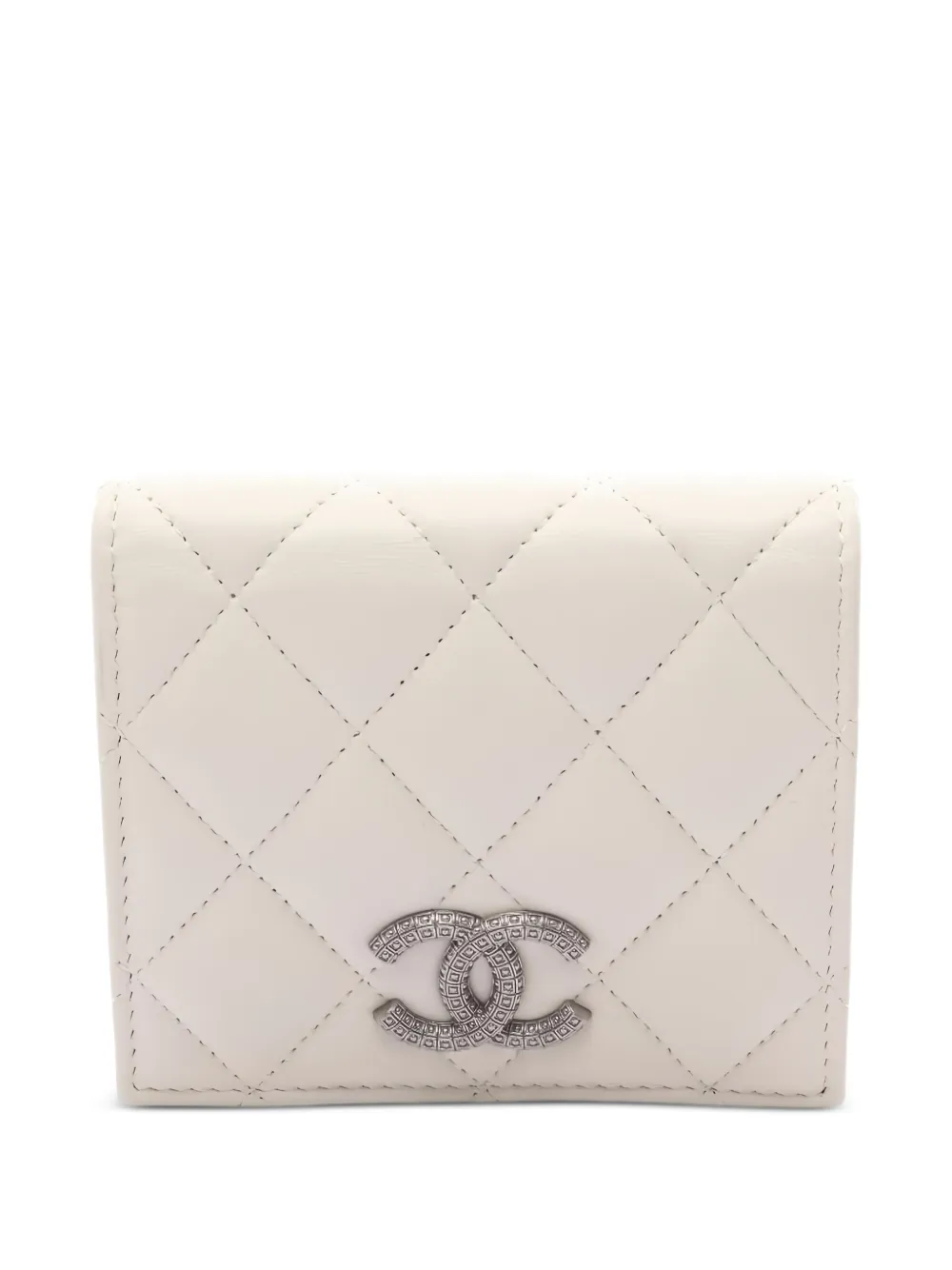 CHANEL Pre-Owned 2021s small matelasse leather wallet - Toni neutri