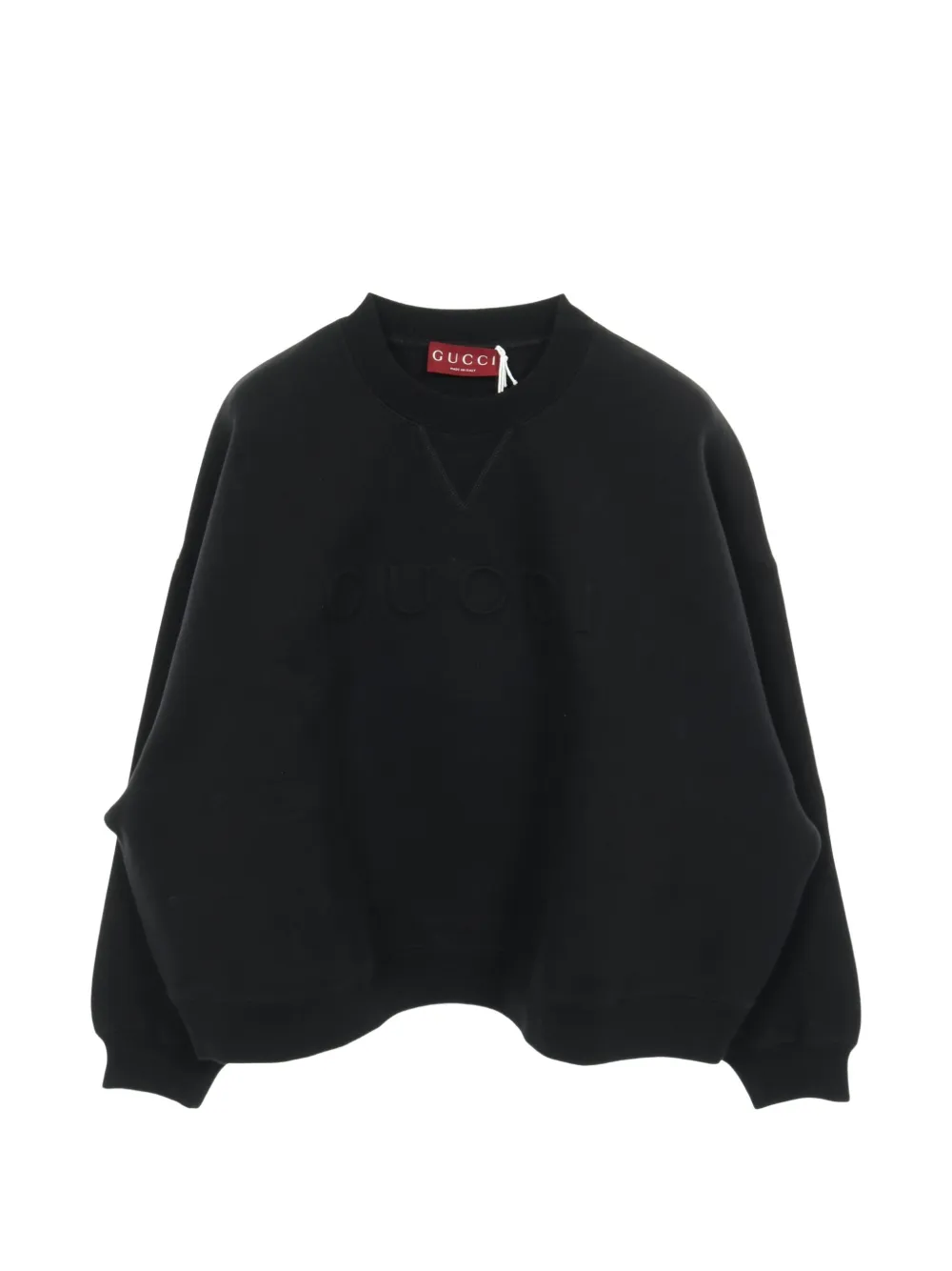 Gucci Pre-Owned embossed-logo sweatshirt - Nero