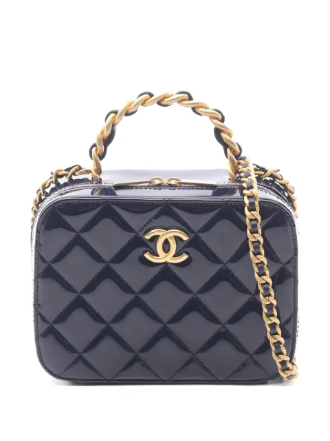 CHANEL Pre-Owned mini sac porté épaule matelassé Vanity à bride en chaîne (2021)