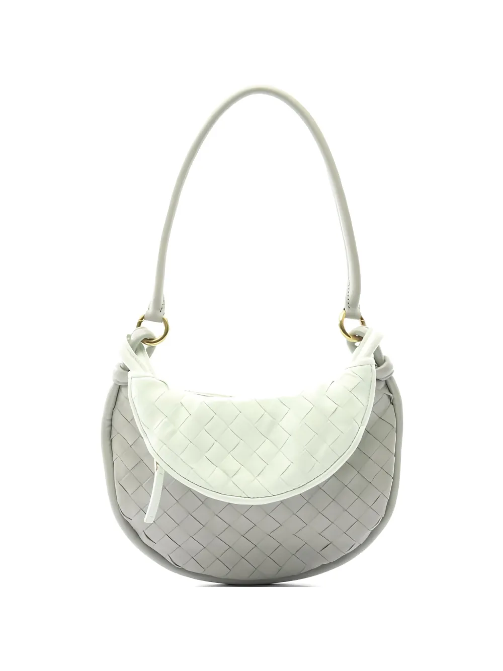 Bottega Veneta Pre-Owned woven leather shoulder bag - Grigio