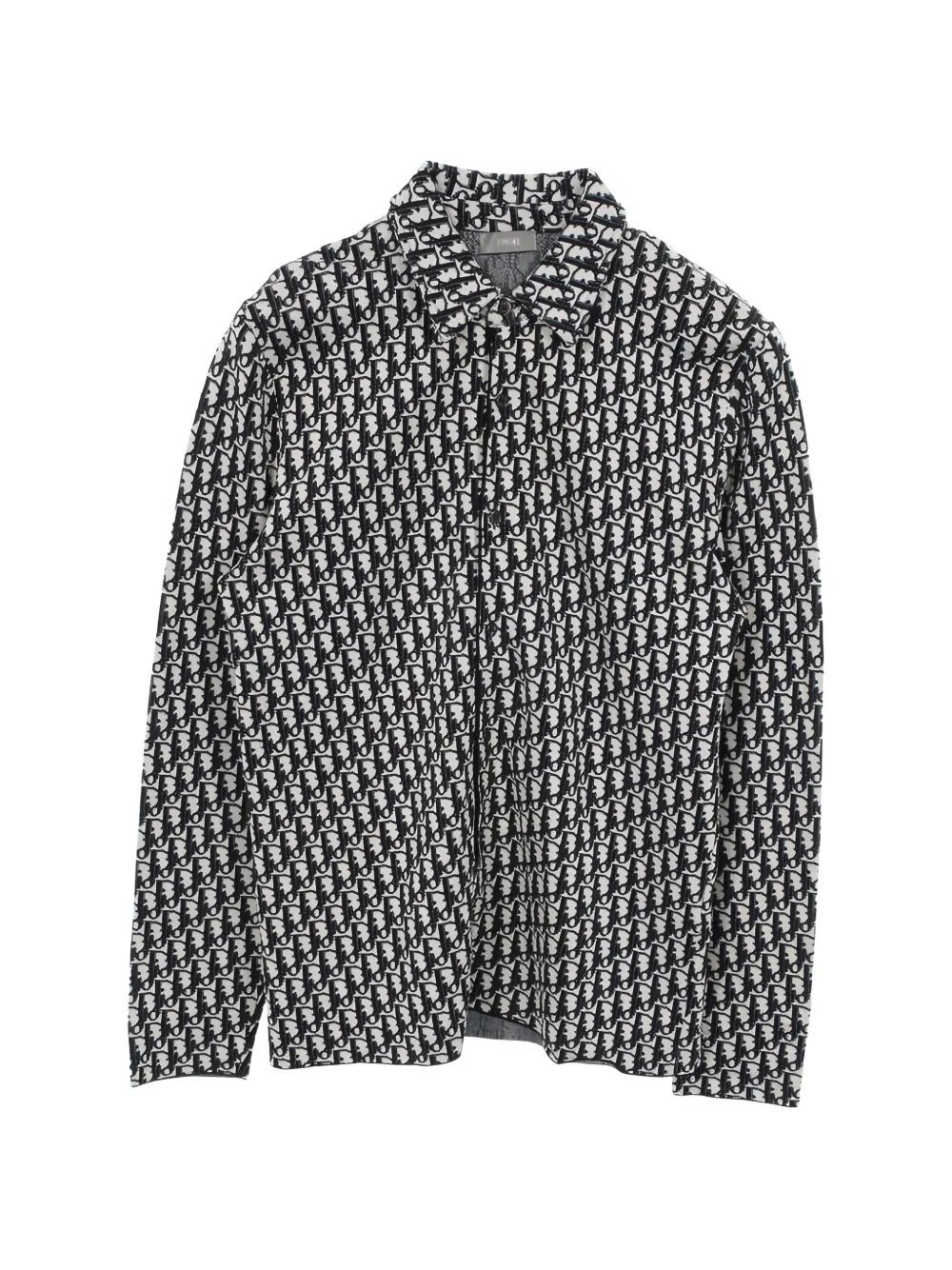 Pre-owned Dior Oblique Long-sleeve Shirt In Black