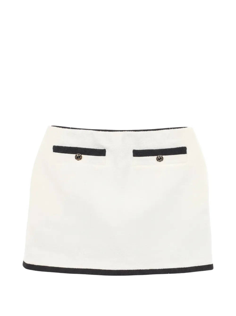 Gucci Pre-Owned 2010s tweed mini skirt - Bianco