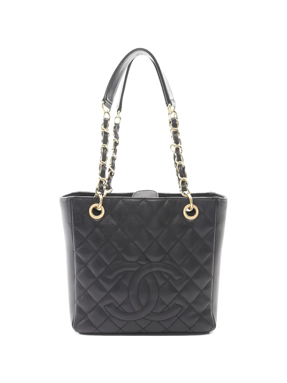 CHANEL Pre-Owned 2012 Petite Shopping matelasse shoulder bag - Nero